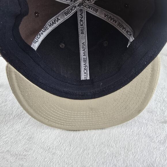 Vintage Billionaire Mafia Flex-fit Hat Brown One Size Streetwear Music Art - Picture 8 of 10
